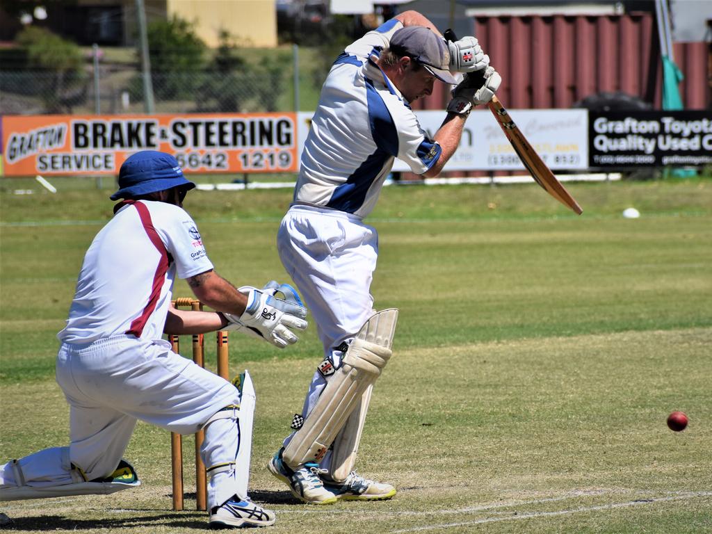 Harwood captain Hayden McMahon batting in the North Coast Cricket Council North Coast Premier League One-Day clash between Clarence River and Harwood at McKittrick Park on Sunday, 15th November, 2020. Photo Bill North / The Daily Examiner