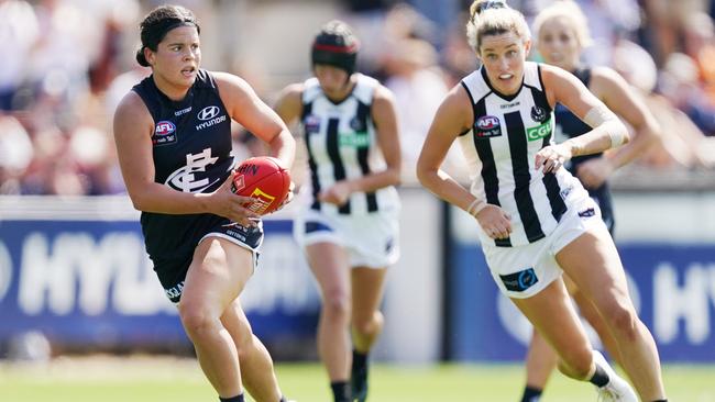 Madison Prespakis has dominated so far this AFLW season. But you won’t be able to comment about it on our website platform. Picture: AAP Image