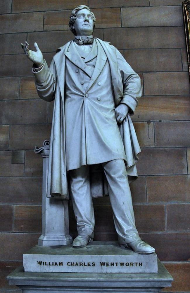 University of Sydney students want to tear down this William Wentworth statue. Picture: Supplied