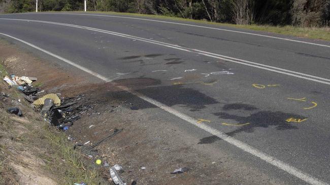 Fatal crash Sandford, scene shots