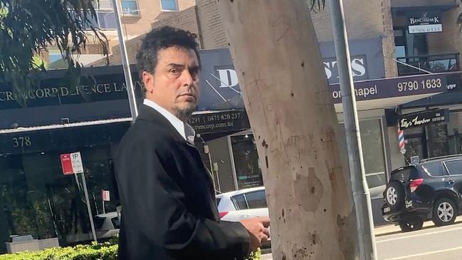 Vasilious Kafataris charged with sexually touching a 17-year-old girl in Bankstown outside Bankstown Local Court on May 29. Picture: Lauren Ferri