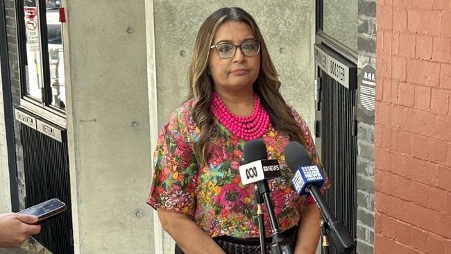 During a press conference in Sydney acting Greens leader Mehreen Faruqi said the legislated reforms were "created by Scott Morrison to give politicians and billionaires a big tax cut”. Photo: Supplied