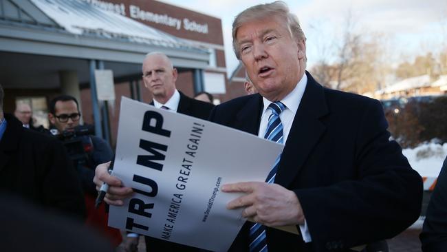 New Hampshire marks an important victory for Republican presidential hopeful Donald Trump. Picture: Joe Raedle/Getty Images/AFP