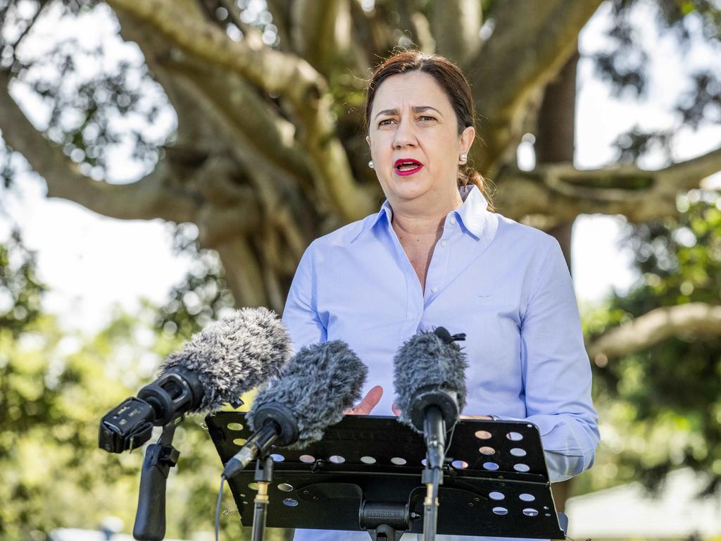 Queensland Premier Annastacia Palaszczuk said she would provide daily updates throughout the lockdown. Picture: Richard Walker