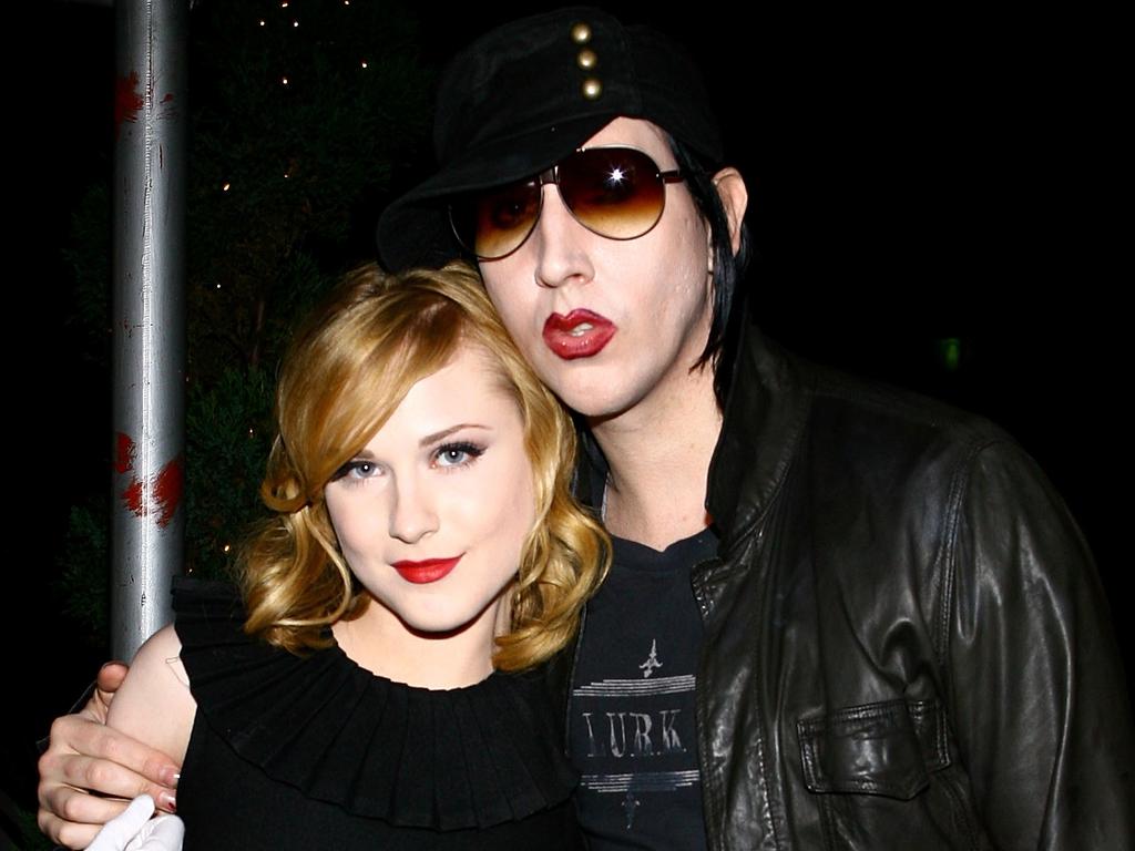 Marilyn Manson and Evan Rachel Wood in 2007. Picture: Scott Wintrow / GETTY IMAGES NORTH AMERICA / AFP