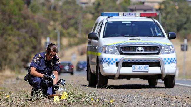 A Tasmania Police officer involved in the murder investigation in Bridgewater.