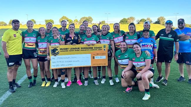 Maroochydore Swans Open Women's team crowned 2024 SCGRL 9s champions. Picture: Rugby League Sunshine Coast