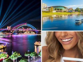 Vivid discounts and packages, $89 flights to South Australia and 60 per cent off teeth whitening products are some of the best sales this week. Picture: iStock, Smilie