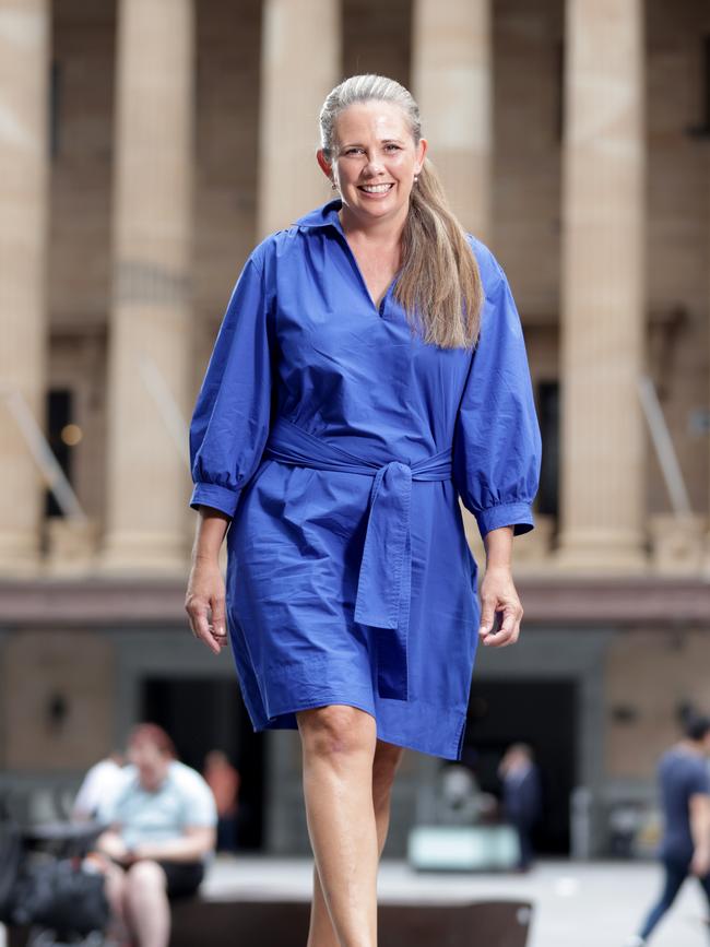 Labor lord mayoral hopeful Tracey Price in front of City Hall. Photo: Steve Pohlner.