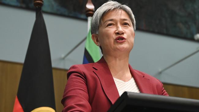 Ms Wong said a special adviser would be appointed to the Australian government to ensure Israel’s investigation into the aid workers’ deaths would be conducted appropriately. Picture: NCA NewsWire / Martin Ollman