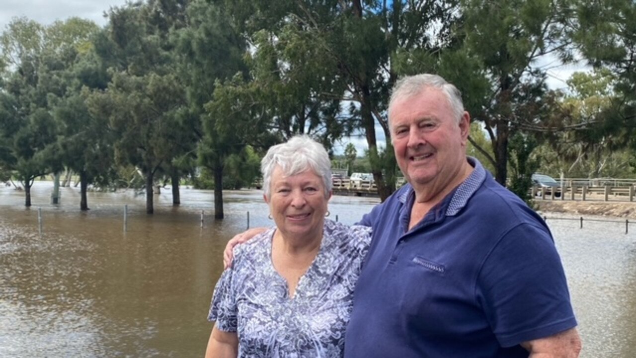 Long-time Warwick residents Dorothy and John Amey say the 2021 floods were reminiscent of the 2011 rain event, though without so much of the devastation and damage.