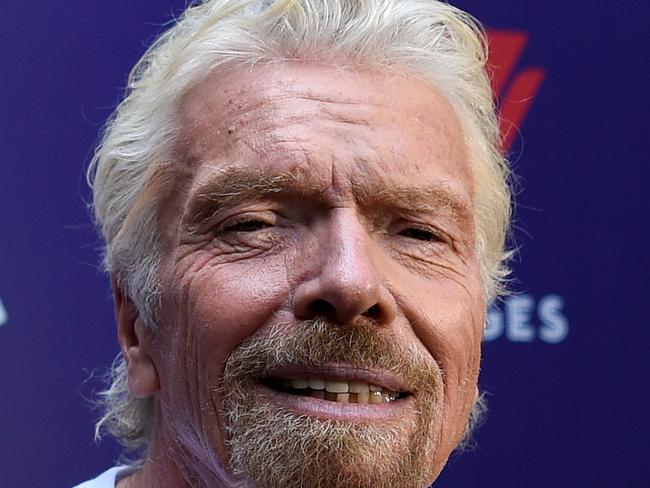 Virgin Group founder Sir Richard Branson poses for a photograph during an announcement at Pitt Street Mall in Sydney, Tuesday, November 12, 2019. (AAP Image/Bianca De Marchi) NO ARCHIVING