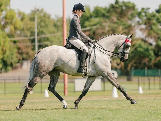 Sarah Beltz competing in an equestrian event. Picture: SUPPLIED