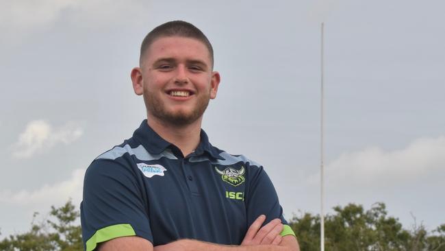 Levi Love, a student of St Patrick's College in Mackay, is a Canberra Raiders academy prospect. September 1, 2021. Picture: Matthew Forrest