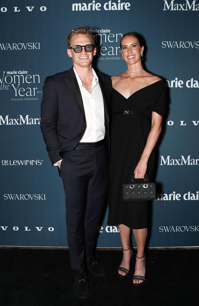 Cody Simpson and Emma McKeon attend the 2024 Marie Claire Women of the Year Awards at Walsh Bay, Sydney. Picture: Matrix.