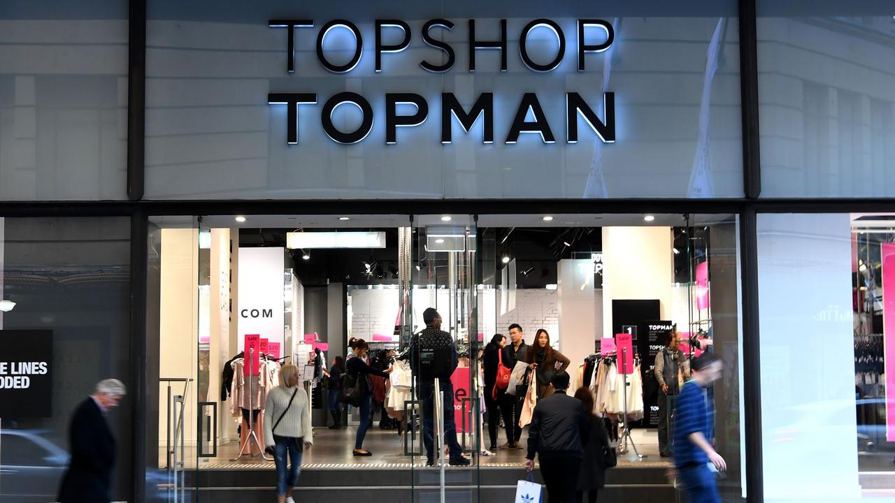 A Topshop store in Sydney, pictured in 2017.