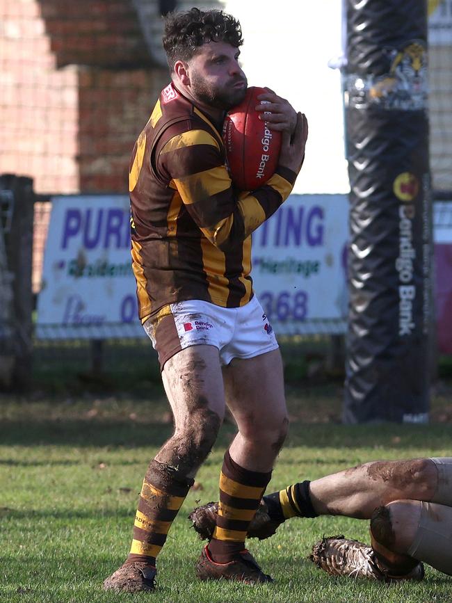 Woodend-Hesket coach Josh Pound. Picture: Hamish Blair