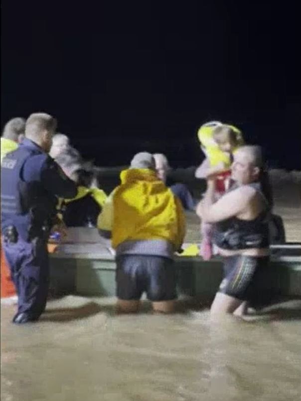 The family’s car was washed away in floodwaters. Picture: Supplied