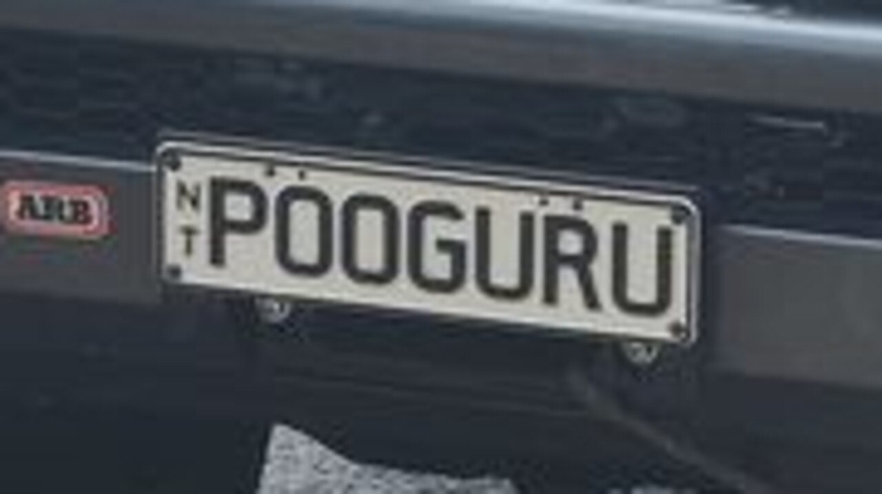 NT funny number plate, POOGURU. Picture: Facebook / Millie Hillier