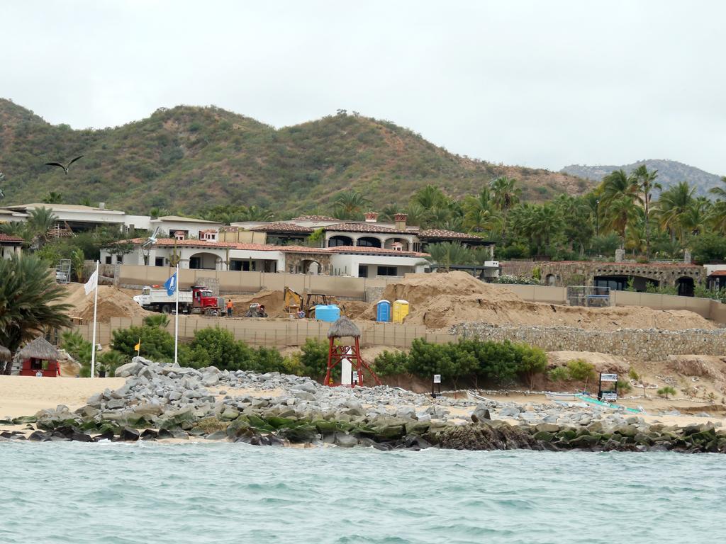 The billionaire’s Mexican home under construction in 2018. Picture: Nathan Edwards/ News Corp Australia.