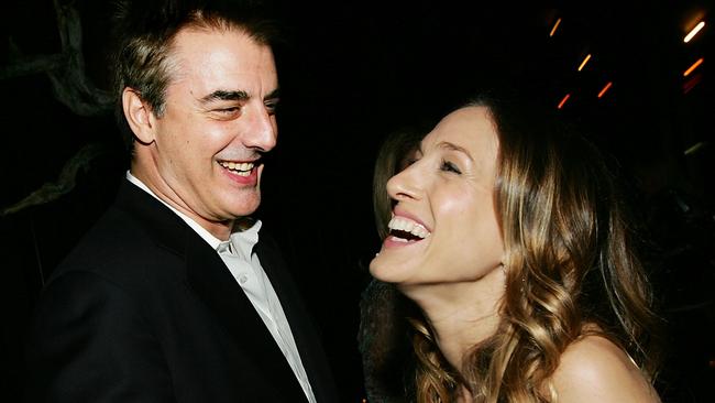 Sex and the City stars Sarah Jessica Parker (right) and Chris Noth. Picture: Getty