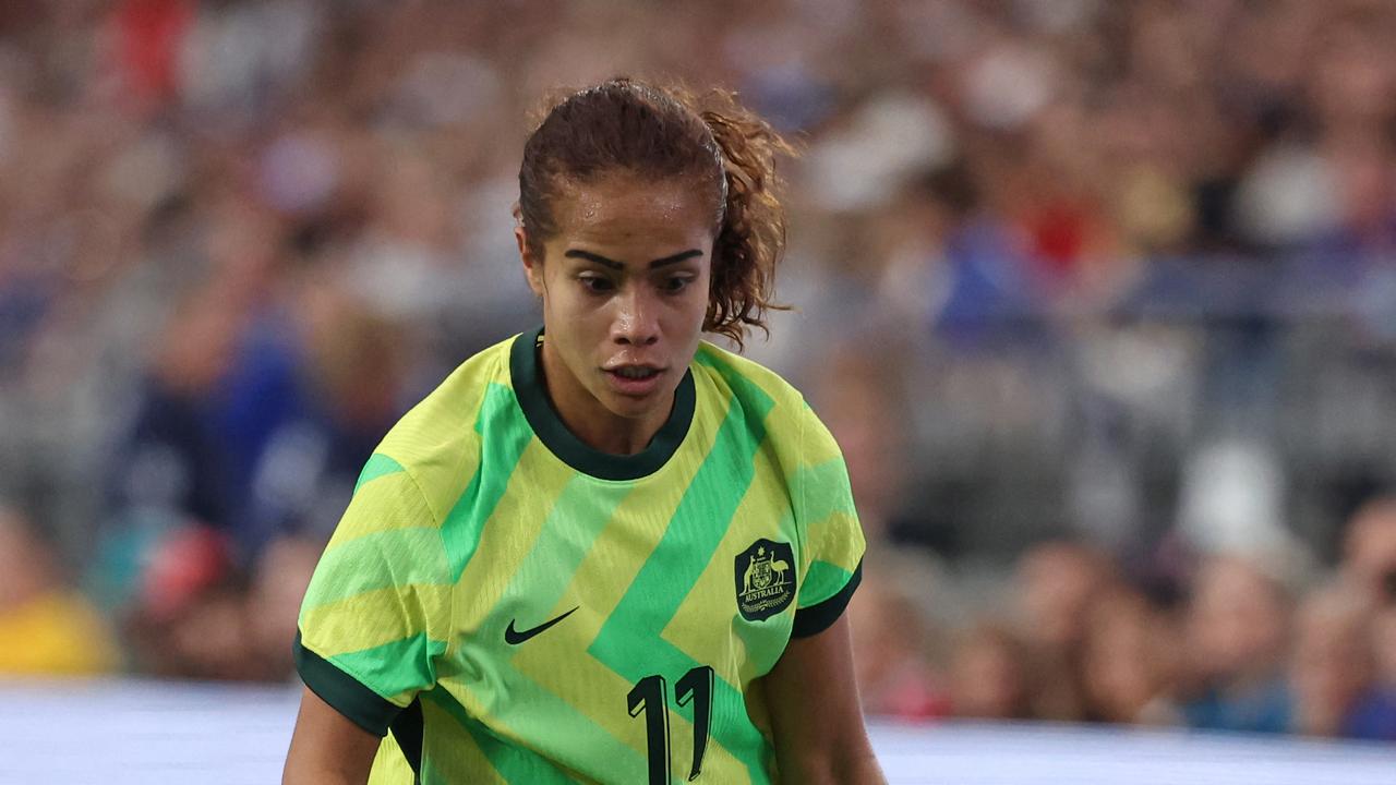 Mary Fowler has struggled at international level since Sam Kerr’s injury. (Getty Images via AFP)