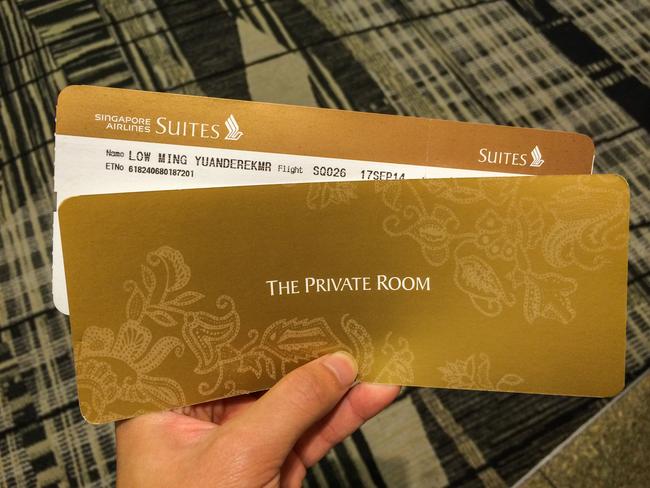 A ticket to luxury. Picture: Derek Low