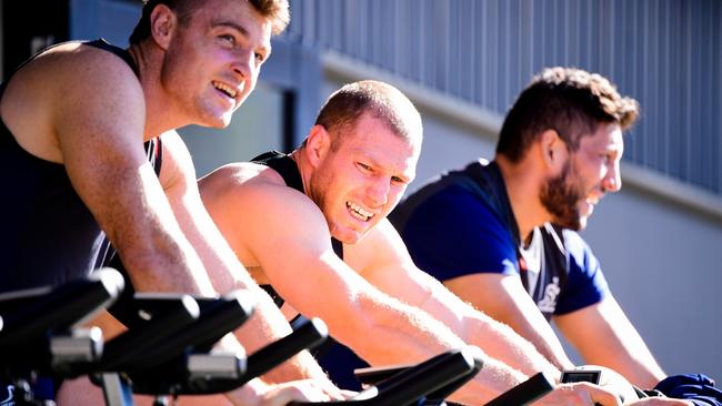 David Pocock training at Wests Bulldogs Rugby Union Club. Picture: Stuart Walmsley