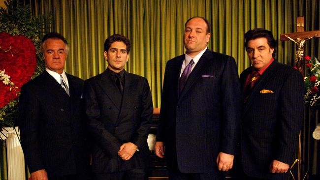 Tony Sirico, Michael Imperioli, James Gandolfini and Steven Van Zandt in a scene from The Sopranos.