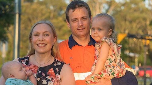 Renee Clarke with her family.