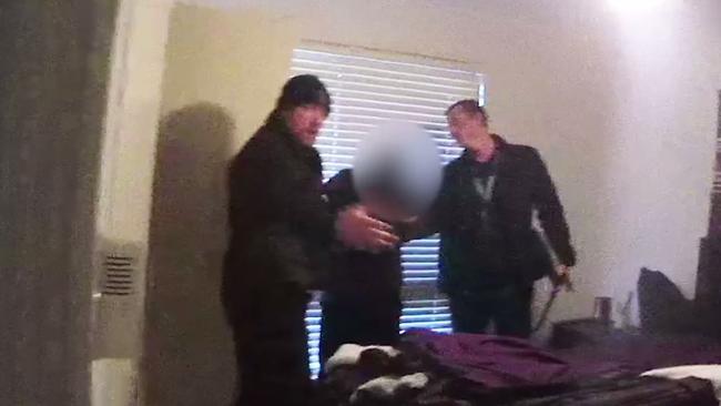 Footage from police raid in Operation Quebec Sight. Photo: QPS