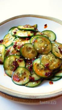 Secret-ingredient cucumber salad