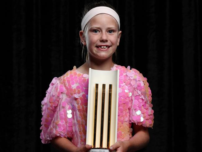 Launceston’s Frankie Mountney was named Woolworths Cricket Blaster of the Year, at the Australian Cricket Awards on Monday night. (Photo by Graham Denholm/Getty Images for Cricket Australia)