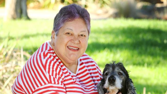 Rose De Kook and her dog Raffy will be taking part in the Parkinson’s walk in Geelong this weekend. Picture: Alison Wynd