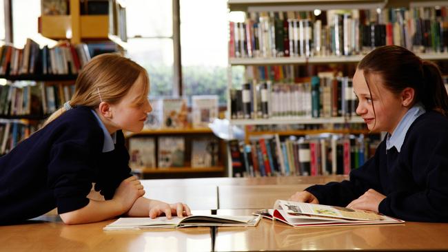 Some school libraries offer opportunities to film or record podcasts.