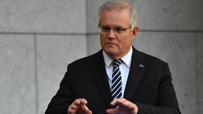 Scott Morrison says Australia is ‘one of just a handful of developed countries with economies that are bigger now than before the pandemic’. Picture: Getty Images