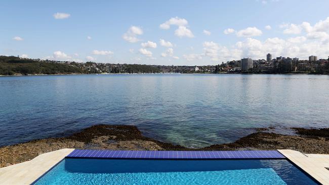 The swimming pool, a stone’s throw from the lapping ocean Picture: Nikki Short