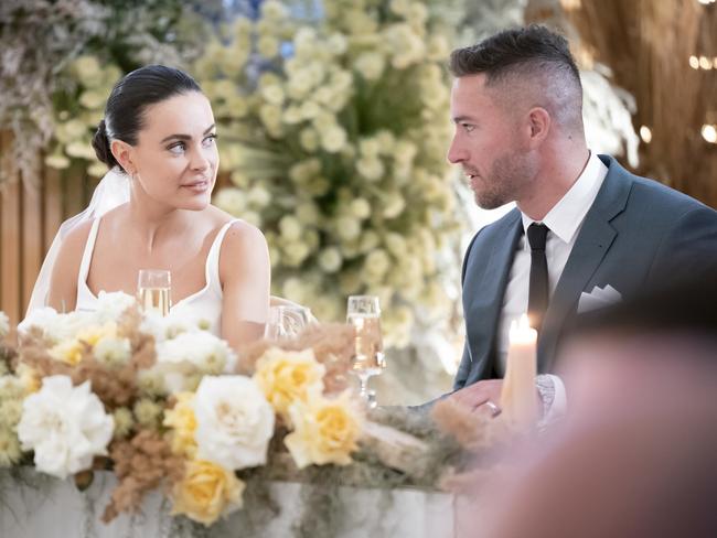 Bronte and Harrison's MAFS journey has been rocky. Picture: Channel 9