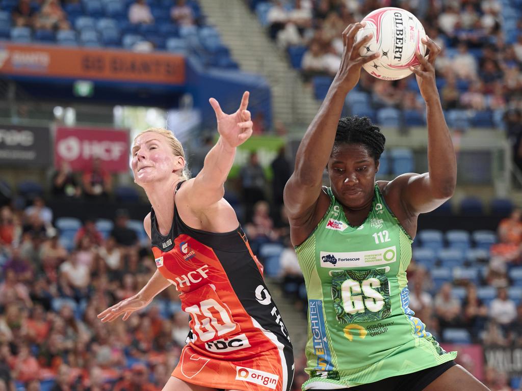 As always, Jhaniele Fowler was the star for the Fever. Picture: Brett Hemmings/Getty Images