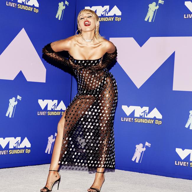 Miley at the MTV VMAs. Picture: Vijat Mohindra/MTV VMAs