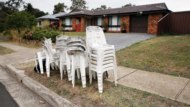 The Chester Rd, Ingleburn house where the deadly incident took place. Picture: Richard Dobson