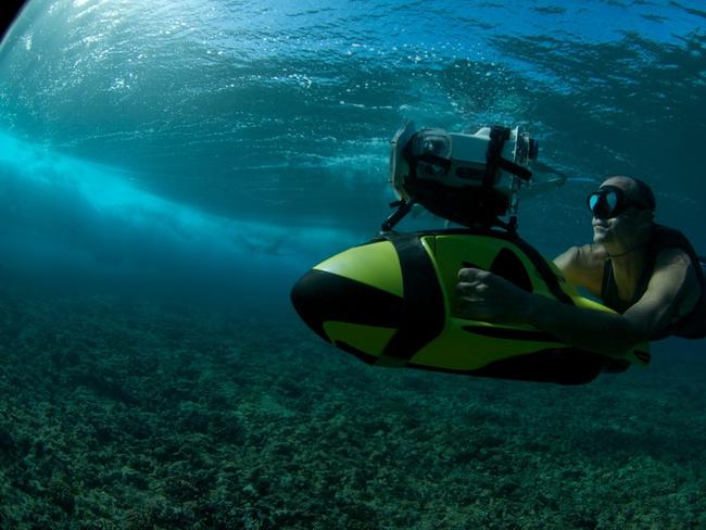 Surf cinematographer Jack McCoy in action.