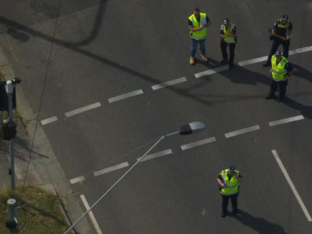 A three-year-old girl has died after being hit by a car in Endeavour Hills, with police charging the driver. Picture: 7News