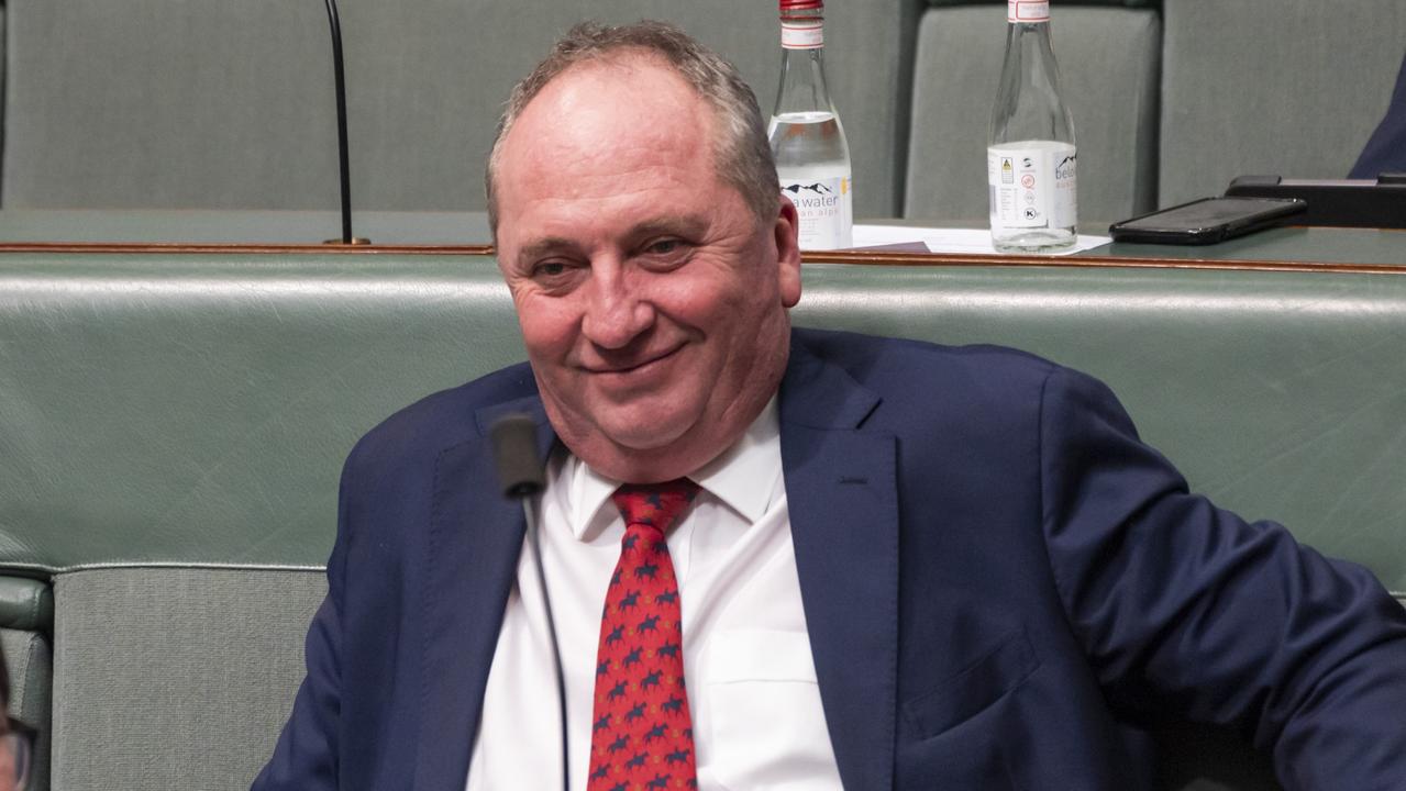 Barnaby Joyce during Question Time at Parliament House on Monday. Picture: NCA NewsWire/Martin Ollman.