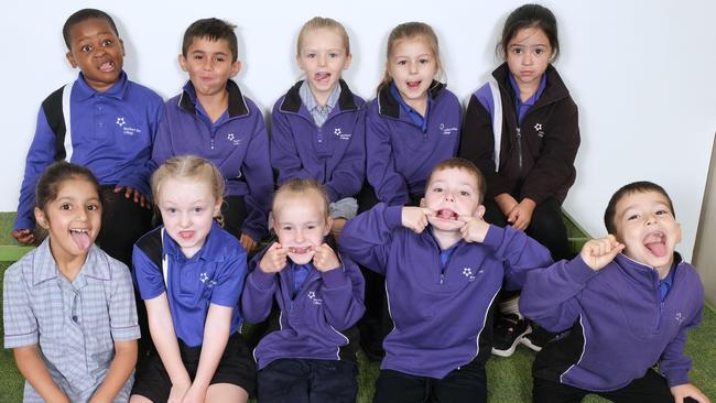 Northern Bay College: Hendy P-8 Campus HA1- Hendy Top Left to Right- Issac Bushiri, Harlem Warrior, Elsie-Mae Blacksell, Harper Perry Ivy Hope Bottom Left to Right- Urwa Sajid, Grace Mather, Mavis Perry, Carter McKenzie Yusuf Saritas Picture Mark Wilson