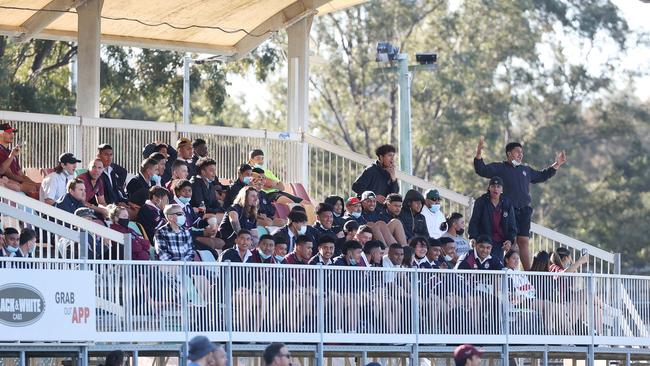 Crowd, Marsden SHS v Ipswich SHS, Langer Trophy semi-finals, Langlands Park, Coorparoo. Picture: Liam Kidston.