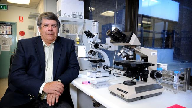 Alan Trounson becomes an Officer of the Order of Australia (AO) for his work over five decades in IVF and stem cell technology. Picture: Dan Himbrechts