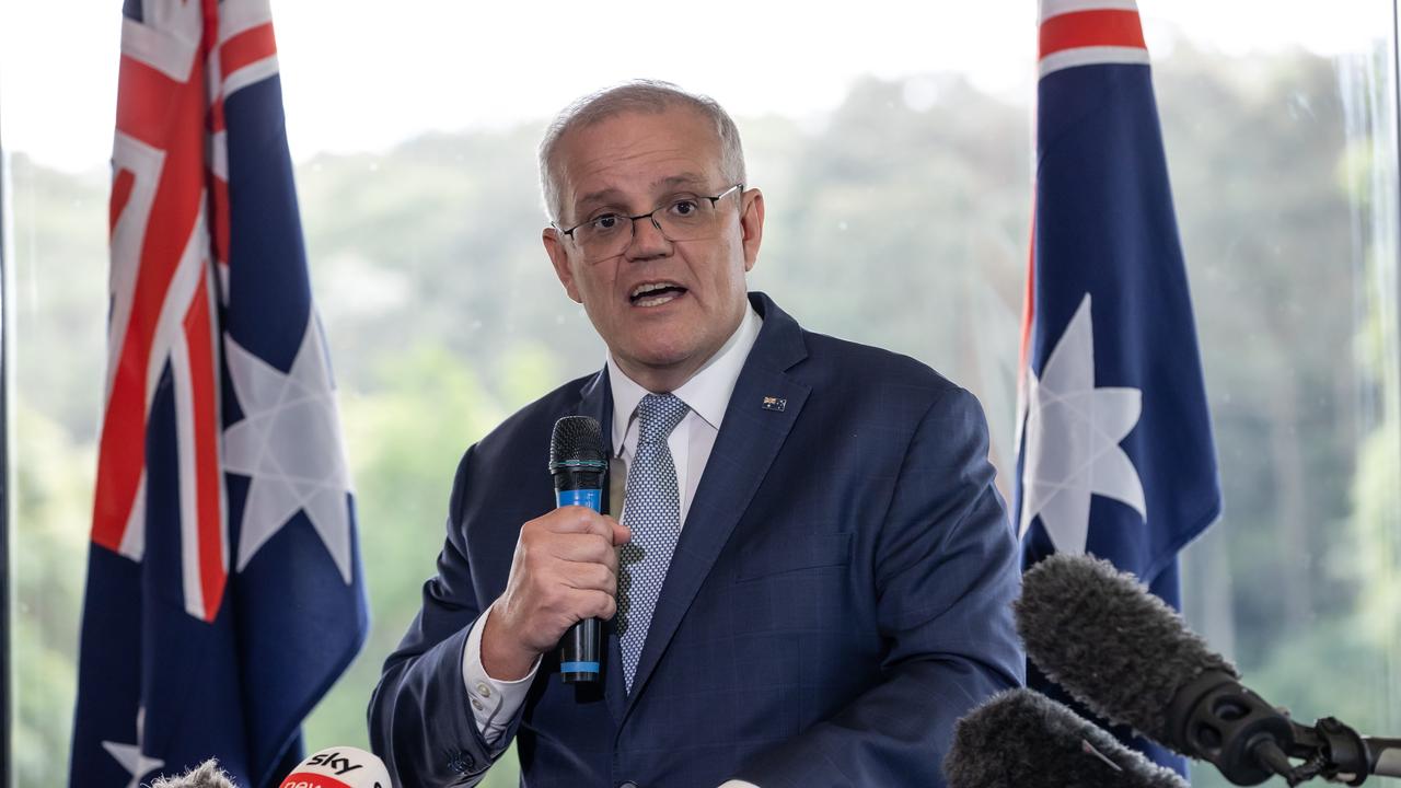 Prime Minister Scott Morrison was probed over why his opponent had come out stronger in the polls. Picture: Jason Edwards