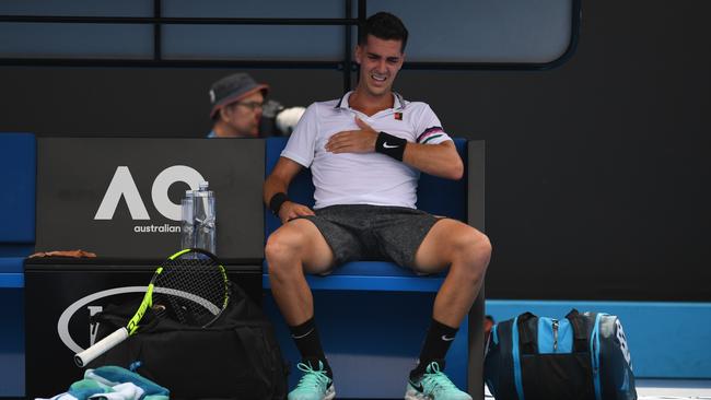 Thanasi Kokkinakis was undone by injury