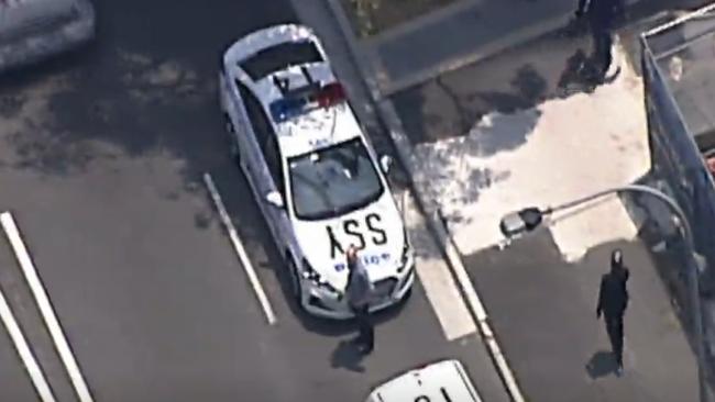 Police at the scene. Picture: Seven News